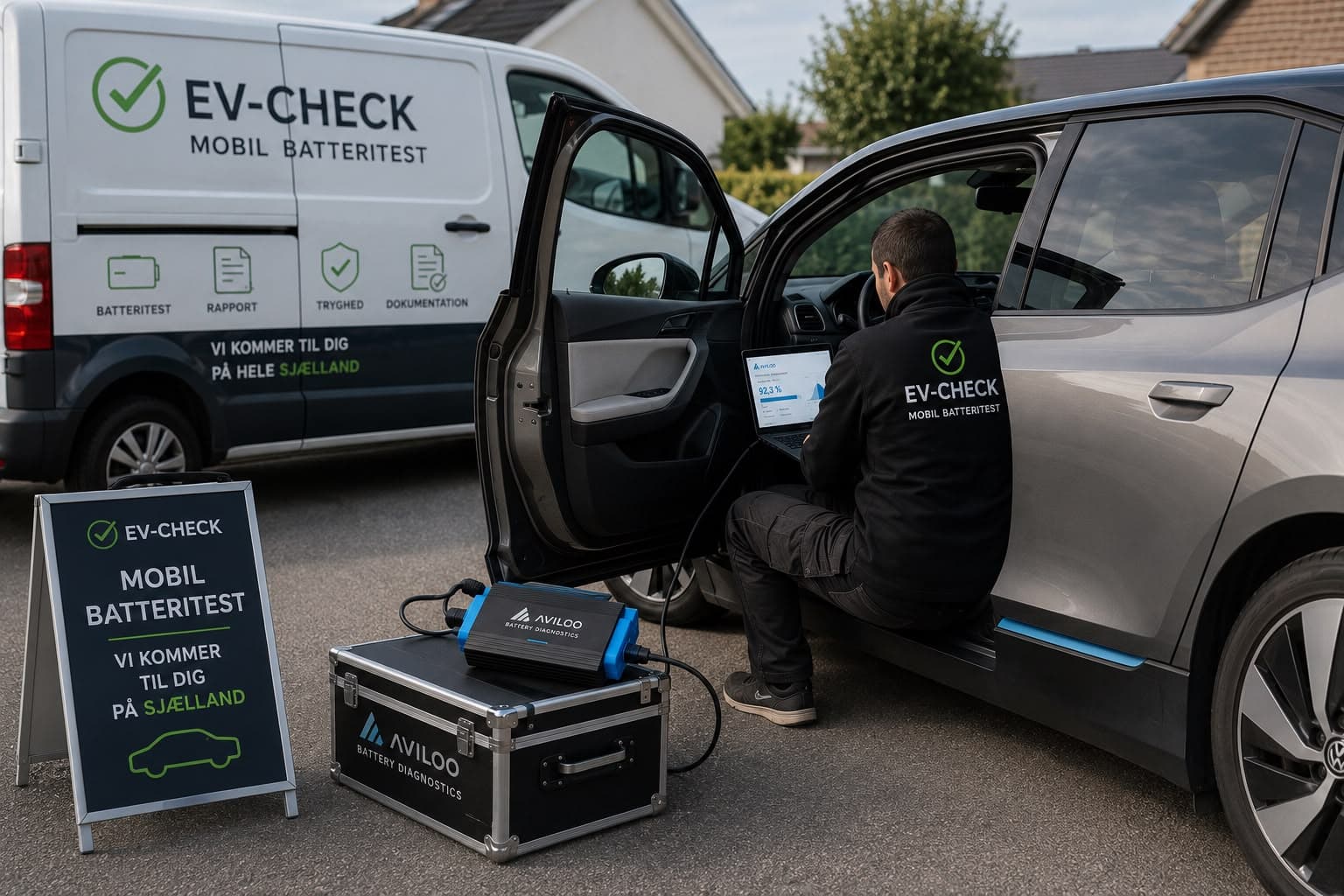 EV-Check mobil batteritest på Sjælland